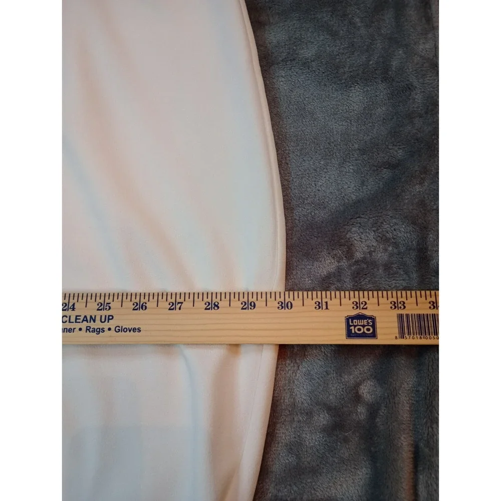 Catherines Crepe Knit Dress Pants 30/32 WP 4XWP White Pull On Ponte Stretch Crop
